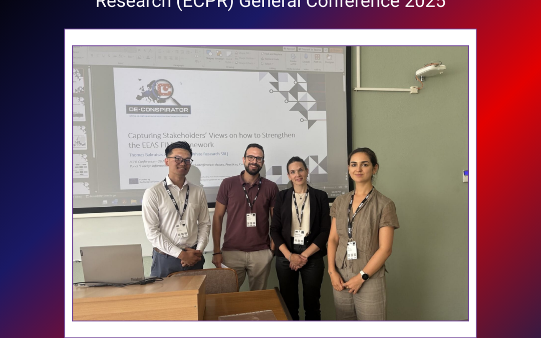 DE-CONSPIRATOR at the ECPR General Conference 2025
